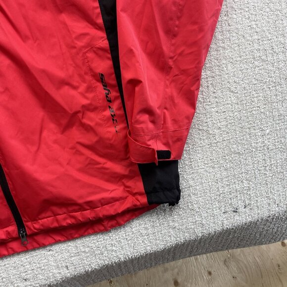 Snake Eyes Weather-18 Wind Shirt Mens 2XL Full Zip Golf Windbreaker Red / Black* - Picture 5 of 16